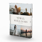 ナチュラルなイニシャル 新婚 ウェディング コラージュ フォトブロック (右)