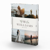 ナチュラルなイニシャル 新婚 結婚 コラージュ フォトブロック (右)