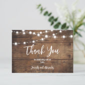 ナチュラルなエンゲージメントパーティー サンキューカード (スタンド正面)