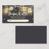 ナチュラルなオムツくじカード ライトが付いた瓶 エレガント エンクロージャーカード (正面/裏面)