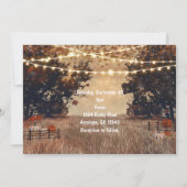 ナチュラルなカントリー調 秋の結婚式 招待状 (裏面)