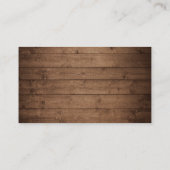 ナチュラルなカントリー フラワー QR コード ギフト レジストリー エンクロージャーカード (裏面)