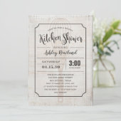 ナチュラルなキッチン ブライダルシャワーの招待状 招待状 (スタンド正面)