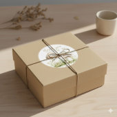 ナチュラルなキノコの感謝を表すステッカー ラベル