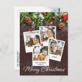 ナチュラルなクリスマスの写真　ホリデーシーズン ポストカード (正面/裏面)