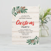 ナチュラルなクリスマスグリーン事業のクリスマスパーティ 招待状 (スタンド正面)