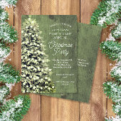 ナチュラルなクリスマスツリー グリーンカンパニーホリデーパーティー 招待状