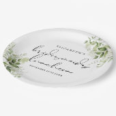 ナチュラルなグリーンが上品な花嫁の友人ランチ会 ペーパープレート (アングル)