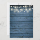 ナチュラルなグリーンのストリングライトが飾られた花嫁の友人たちとのランチ会 招待状 (裏面)