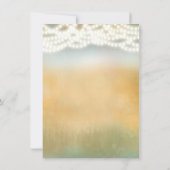 ナチュラルなスティック&ストリングライトの結婚式出欠カード 招待状 (裏面)