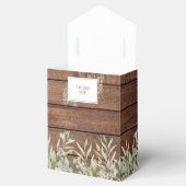 ナチュラルなストリングライトとグリーン ブライダルシャワー フェイバーボックス (オープン)