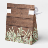 ナチュラルなストリングライトとグリーン ブライダルシャワー フェイバーボックス (裏面サイド)