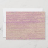 ナチュラルなパームツリーの麻のウェディング招待状 招待状 (裏面)