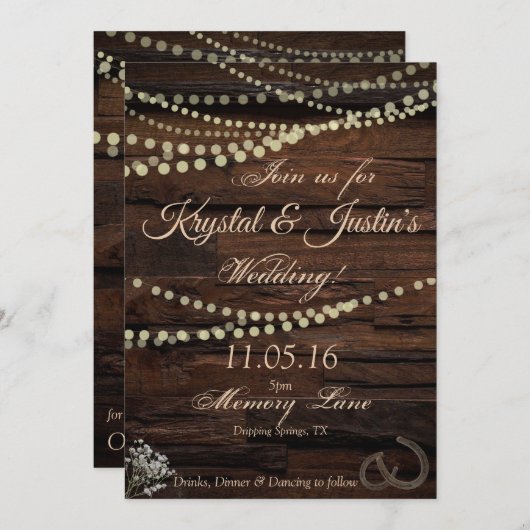 ナチュラルなベイビーズブレス ウェディング招待状 セーブザデート (正面/裏面)