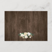 ナチュラルなホワイトフラワー ストリング ライト ウェディング 詳細 エンクロージャーカード (裏面)