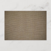 ナチュラルなモノグラムツリー＆バーラップのウェディング詳細 エンクロージャーカード (裏面)