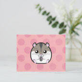 ナチュラルなロシアン・ドワーフ・ハムスター ポストカード (スタンド正面)