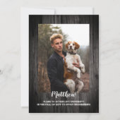 ナチュラルなワゴン ホイール クラス 年 卒業パーティー 招待状 (裏面)