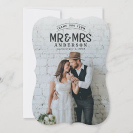 ナチュラルな写真の結婚報告カード シーズンカード