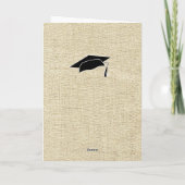 ナチュラルな卒業おめでとう写真カード 卒業 カード (裏面)