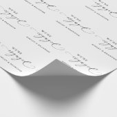 ナチュラルな婚約パーティーのお知らせ ラッピングペーパー (角)