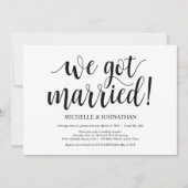 ナチュラルな少人数結婚式の招待状カード 招待状 (正面)