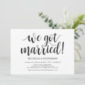 ナチュラルな少人数結婚式の招待状 招待状 (スタンド正面)