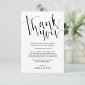 ナチュラルな感謝カード ウェディング 招待状 (スタンド正面)