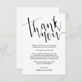 ナチュラルな感謝カード ウェディング 招待状 (正面/裏面)