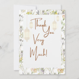 ナチュラルな感謝カード サンキューカード