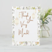 ナチュラルな感謝カード サンキューカード (スタンド正面)