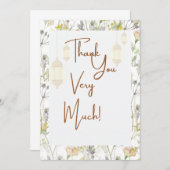 ナチュラルな感謝カード サンキューカード (正面/裏面)