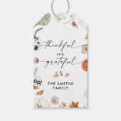 ナチュラルな感謝祭のギフトタグ　りんご ギフトタグ (正面)