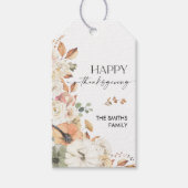 ナチュラルな感謝祭のギフトタグ　パンプキン ギフトタグ (正面)