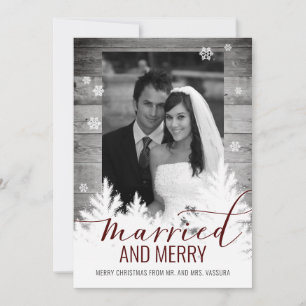 ナチュラルな新婚写真 結婚して幸せいっぱい シーズンカード