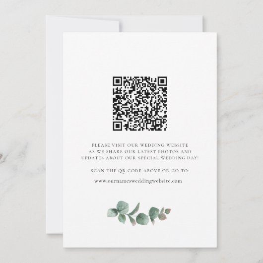 ナチュラルな木目調のひまわりグリーン セーブザデート (裏面)