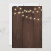 ナチュラルな木製ひまわりユーカリブライダルシャワー 招待状 (裏面)