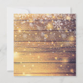 ナチュラルな木製背景の12枚の写真コラージュでホリデーシーズンを祝おう シーズンカード (裏面)