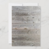 ナチュラルな森林の鹿小屋の写真クリスマスカード (裏面)