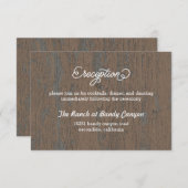 ナチュラルな樹皮の受付カード/ 封入カード エンクロージャーカード (正面/裏面)