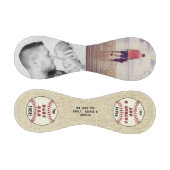 ナチュラルな父の日の2枚写真コラージュ 野球ボール (パネル)