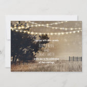 ナチュラルな田園風景とライトのウェディング招待状 招待状 (正面)