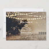 ナチュラルな田園風景とライトのウェディング招待状 招待状 (裏面)