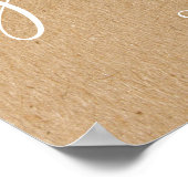 ナチュラルな男女兼用ベビーシャワー ウェルカムサイン ポスター (角)