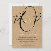 ナチュラルな男女兼用ベビーシャワー 招待状 (正面)