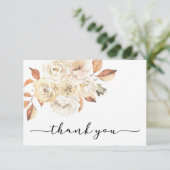 ナチュラルな秋の感謝カード サンキューカード (スタンド正面)