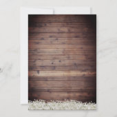 ナチュラルな紐の照明が可愛いクマのベビーシャワー 招待状 (裏面)