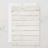 ナチュラルな結婚式の席次表。モダンカントリー 招待状 (裏面)