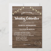 ナチュラルな結婚式の招待状 案内状 (正面)