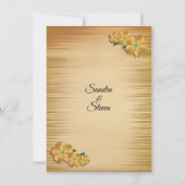 ナチュラルな花のウェディング招待状 招待状 (裏面)